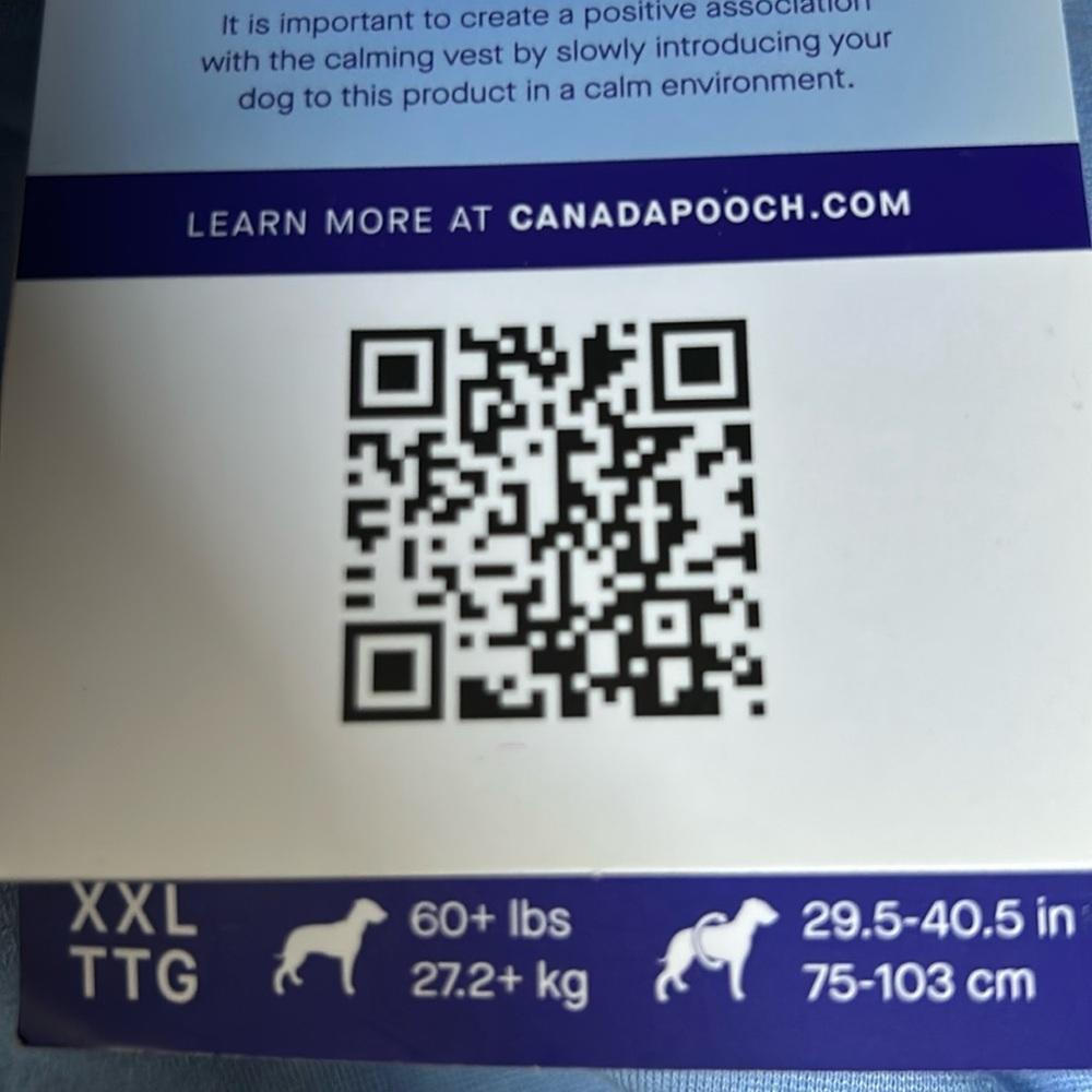 NWT Canada Pooch weighted anxiety vest XXL 60+ lbs - Picture 8 of 12